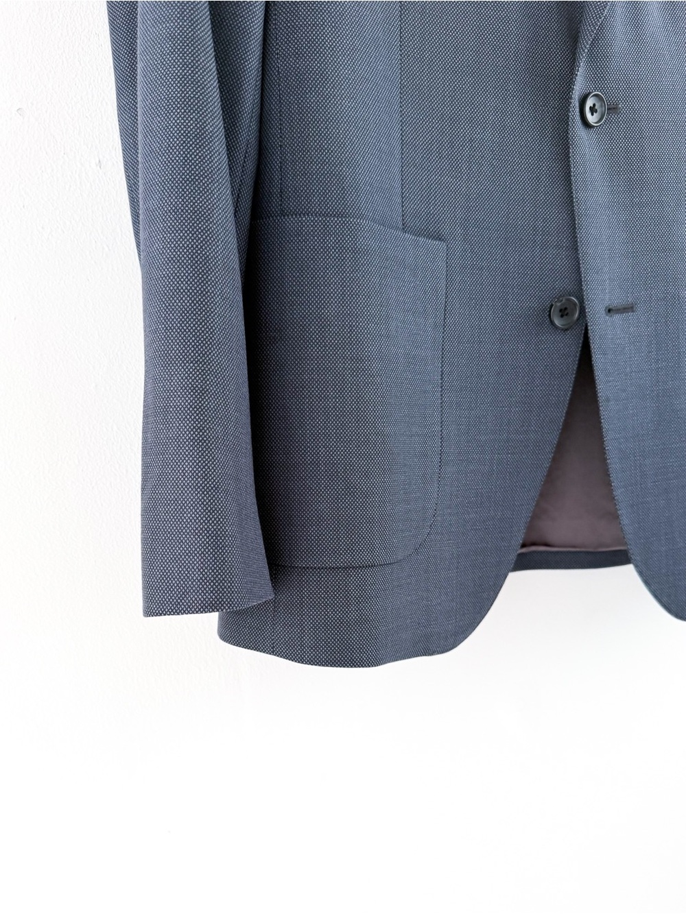 Bonobos Men's Birdseye Blue Italian Wool Textured Sport Coat Blazer 38R Slim Men - Picture 7 of 16